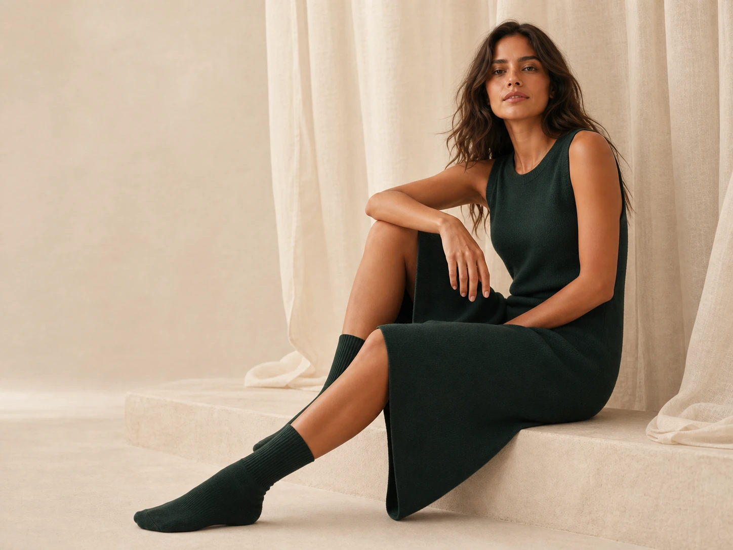 Modelo oficial com peça em malha verde